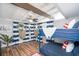Unique bedroom with a bunk bed, hammock chairs, and nautical-themed decorations at 2213 Wason Rd, Sarasota, FL 34231