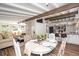 Dining area features an open layout that flows to the living room and kitchen areas at 2213 Wason Rd, Sarasota, FL 34231