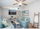 Relaxing living room with stylish decor and cozy seating arrangement at 2213 Wason Rd, Sarasota, FL 34231
