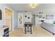 The dining area features a table with stools and convenient access to the kitchen and living area at 2233 Beneva Ter # 2232, Sarasota, FL 34232