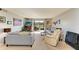 Inviting living room with comfortable seating and sliding doors to outdoor view at 2233 Beneva Ter # 2232, Sarasota, FL 34232