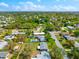 Lovely residential area, highlighting manicured lawns, mature trees, and inviting swimming pools under a sunny sky at 2361 Rose St, Sarasota, FL 34239