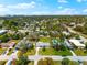 Neighborhood aerial view of the property showcasing the surrounding homes and streets at 2361 Rose St, Sarasota, FL 34239