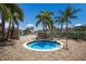 Relaxing hot tub with lush tropical landscaping and scenic views for ultimate relaxation and enjoyment at 4134 63Rd E Ter, Sarasota, FL 34243