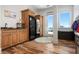 Recreation Room with beverage chiller, wine rack and water views at 606 Crestwood Ln, Holmes Beach, FL 34217