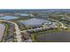 Aerial view of a beautiful neighborhood with multiple lakes and community amenities; great place to call home at 6410 Rosehill Farm Run, Bradenton, FL 34211
