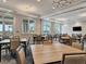 Large meeting room with tables and chairs at 9928 Bright Water Dr, Englewood, FL 34223