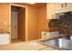 Kitchen with stainless steel sink at 1862 Orangewood Ln, Sarasota, FL 34232