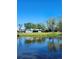 Calm water view displaying a home's backyard and ducks swimming at 1862 Orangewood Ln, Sarasota, FL 34232