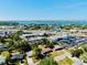 This aerial view showcases the city, including the bay and the intercoastal waterways at 2039 Kai Dr, Sarasota, FL 34231