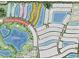 Community map showcases the location, amenities, lakes, and golf course of the planned community at 3169 Alba Cir, Bradenton, FL 34211