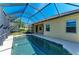 Inviting pool area featuring a screened enclosure with a tranquil atmosphere at 428 Grand Preserve Cv, Bradenton, FL 34212