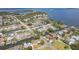 Wide aerial of a waterfront community with homes along canals with access to Tampa Bay at 4406 17Th W St, Palmetto, FL 34221