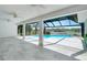 Screened in pool area with jacuzzi at 6387 Shalimar St, Port Charlotte, FL 33981