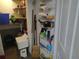 Walk-in pantry with lots of shelving for storage at 6821 Fairview Ter # 6821, Bradenton, FL 34203