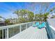 This inviting deck offers plenty of space and great views with lounge chairs for relaxing at 111 Faubel St, Sarasota, FL 34242