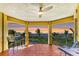 Enjoy beautiful sunset views from this spacious balcony, perfect for relaxing or entertaining at 14021 Bellagio Way # 410, Osprey, FL 34229