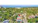 Aerial shot displaying property location with mature trees and proximity to the water at 1422 19Th St, Sarasota, FL 34234