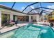 Beautiful outdoor pool and patio area with great natural light and exterior living spaces at 1608 Landfall Dr, Nokomis, FL 34275