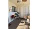 Charming patio with tropical plants and ceiling fan to stay cool at 3500 El Conquistador Pkwy # 357, Bradenton, FL 34210