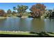 Scenic view of the pond surrounded by lush trees on a bright day at 3500 El Conquistador Pkwy # 357, Bradenton, FL 34210
