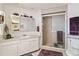 Well-maintained bathroom featuring shower with glass door and ample vanity space at 3708 Plumosa Ter, Bradenton, FL 34210