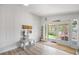 Inviting foyer with light floors, leads to outdoor living at 402 71St St, Holmes Beach, FL 34217