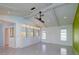 Bright living room with vaulted ceilings and built-in storage at 4662 Long Lake Dr, Sarasota, FL 34233