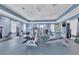 Well-equipped fitness center with a variety of modern exercise machines and equipment in a blue color scheme at 510 16Th E Ave, Palmetto, FL 34221