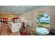 Bright kitchen and eat-in nook featuring a scenic water view at 1440 Kimlira Ln, Sarasota, FL 34231
