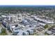 Aerial view showcasing the complex of buildings, parking garages, and roadways at 1679 Arlington St, Sarasota, FL 34239