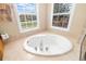 A luxurious soaking tub is nestled between two windows, providing plenty of natural light at 391 Snapdragon Loop, Bradenton, FL 34212