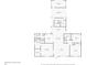Detailed floor plan showcasing the layout of the home's various rooms, closets, and bathrooms at 4646 Gleason Ave, Sarasota, FL 34242