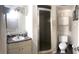 Bathroom with vanity, shower, and toilet at 507 Parkdale Mews # 507, Venice, FL 34285