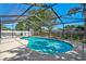 Screened-in pool area showcasing a sparkling pool and ample space for outdoor enjoyment on a sunny day at 5611 22Nd E St, Bradenton, FL 34203