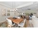 Spacious dining area adjacent to the living room and kitchen for easy entertaining at 12352 Auburndale Ct, Venice, FL 34293
