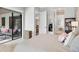 Bright bedroom with sliding glass doors to the lanai and views of the pool at 17604 Hickok Belt Loop, Bradenton, FL 34211