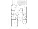 Detailed floor plan showcasing the layout of the home, including the swimming pool, and screened in porch at 259 Golden Harbour Trl, Bradenton, FL 34212
