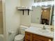 Neat bathroom with a single sink vanity, toilet, and a shower-tub combination at 3719 Lake Bayshore Dr # H-204, Bradenton, FL 34205
