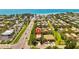 Aerial view of the property's location close to the beach at 4002 6Th Ave, Holmes Beach, FL 34217