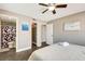 Light bedroom with ensuite bathroom and closet offers convenience and comfort at 5524 25Th W St, Bradenton, FL 34207