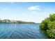 Tranquil water view on a sunny day featuring foliage and residences at 8258 Midnight Pass Rd, Sarasota, FL 34242