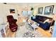 Inviting living room with hardwood floors, comfortable seating, and a bright, open layout at 1633 Leisure Dr # M-37, Bradenton, FL 34207