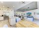 Beautiful kitchen with an island bar and modern appliances open to living space at 1709 6Th E St, Palmetto, FL 34221
