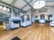 Expansive lounge area features a fireplace, modern seating, and stylish decor for a sophisticated ambiance at 17626 Gawthrop Dr # 305, Bradenton, FL 34211