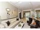 Upscale lobby area featuring a chic couch, stylish seating, and sleek design elements at 1771 Ringling Blvd # 1212, Sarasota, FL 34236