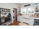 Bright kitchen has a farmhouse sink, butcher block counters, and stainless steel appliances at 2003 12Th W Ave, Bradenton, FL 34205