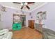 Unique living room with colorful accents, hardwood floors, and charming details throughout at 2070 59Th St, Sarasota, FL 34243