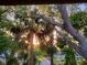 Sun shines through palms trees viewed from condo screened in patio at 2224 Bahia Vista St # E6, Sarasota, FL 34239