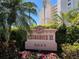 Community sign with lush landscaping on a sunny day at 2625 Terra Ceia Bay Blvd # 206, Palmetto, FL 34221